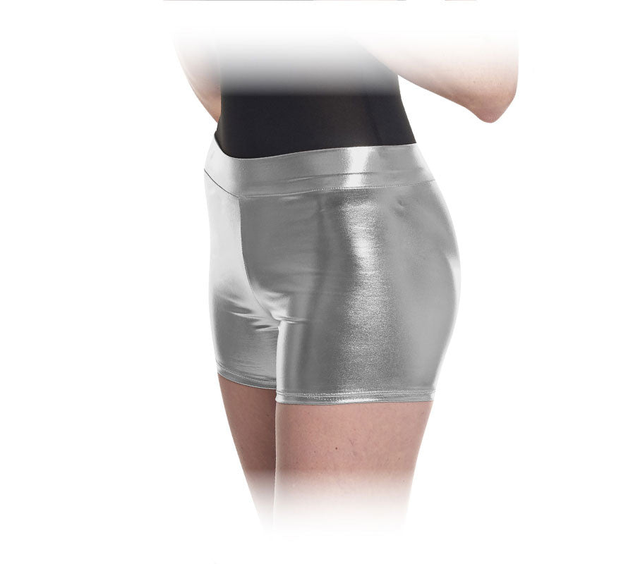 Translation missing: es.Short plateado brillante para mujer