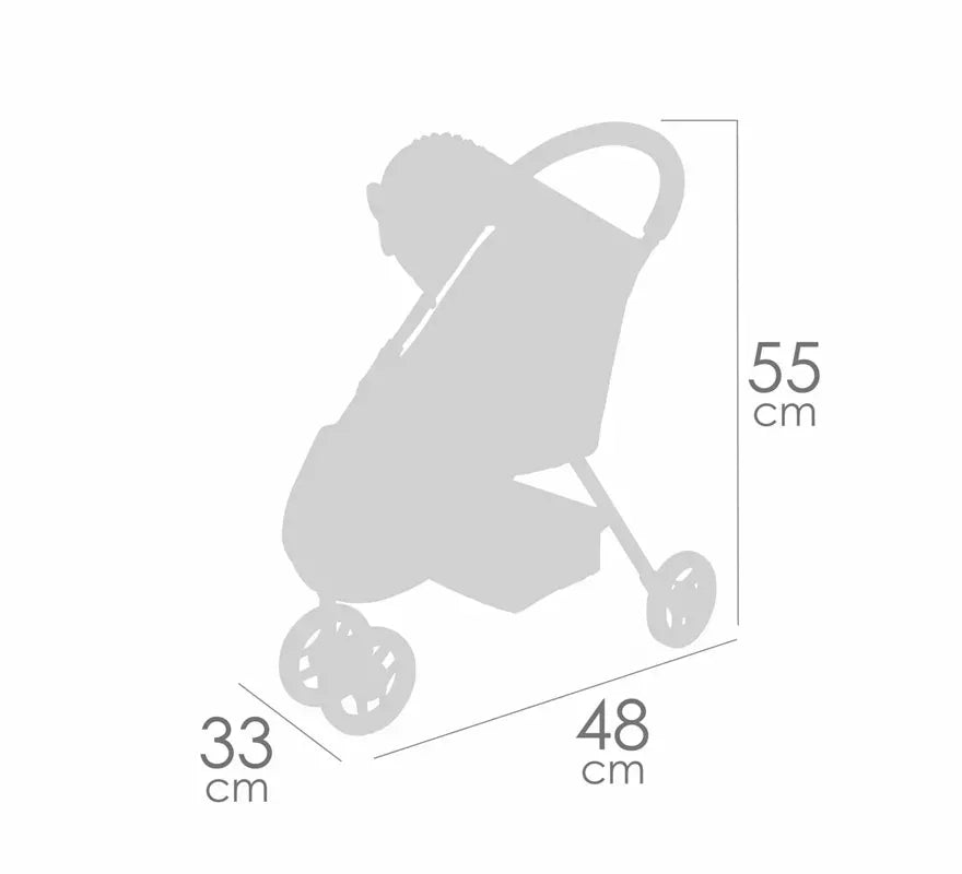 Silla de Muñecas de hasta 50 cm de 3 ruedas