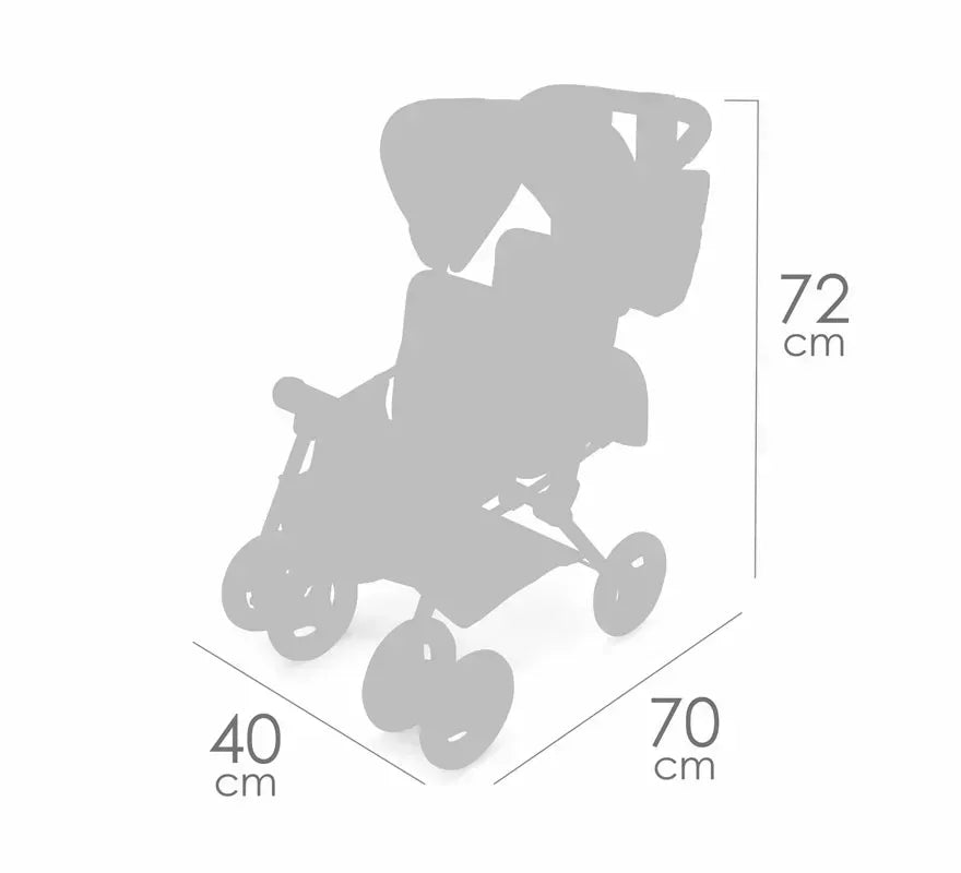 Translation missing: es.Silla Gemelar de Muñecas de hasta 52 cm Plegable