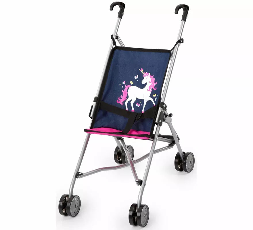 Translation missing: es.Sillita Paraguas azul de Unicornio para Muñecas