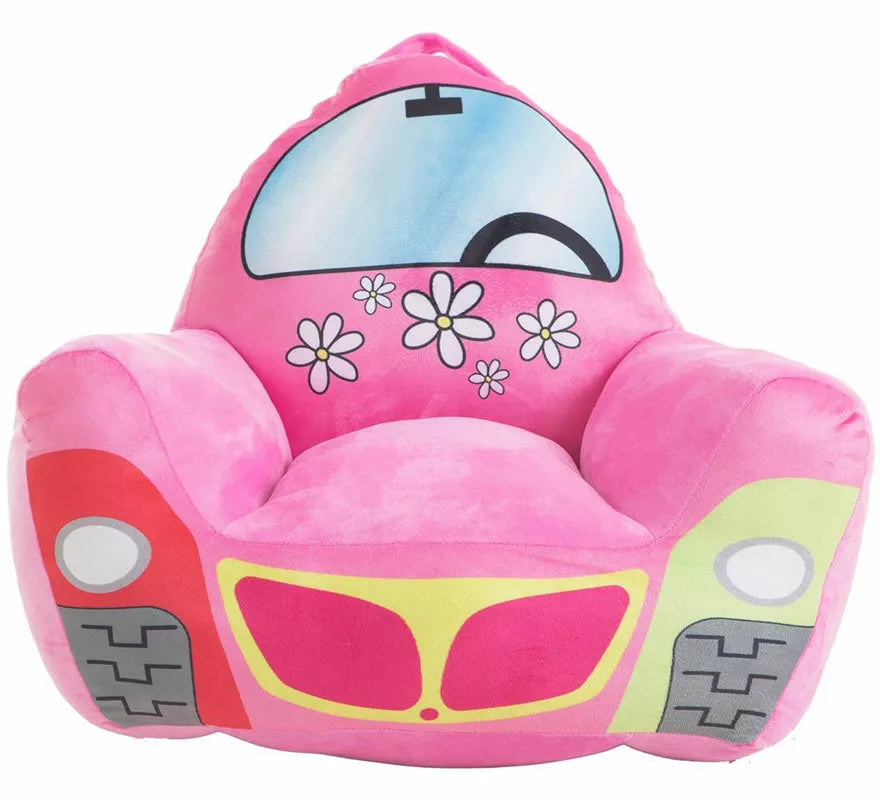 Translation missing: es.Sillón Coche Flores rosa infantil de 52x48x51 cm