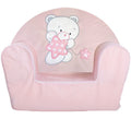 Sillón con Osito y Estrellas Rosa