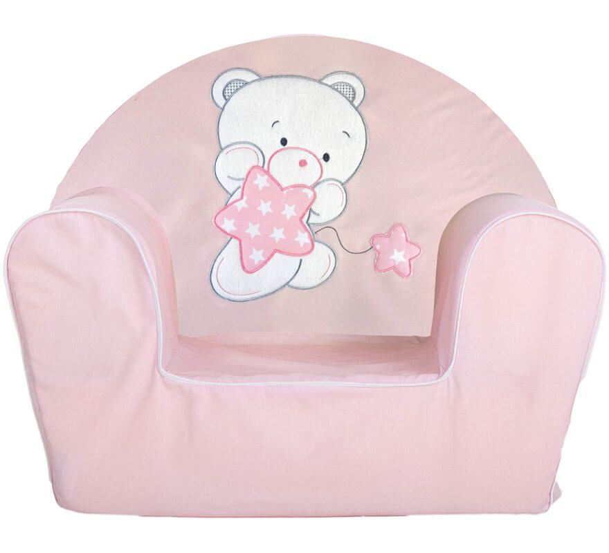 Translation missing: es.Sillón con Osito y Estrellas Rosa