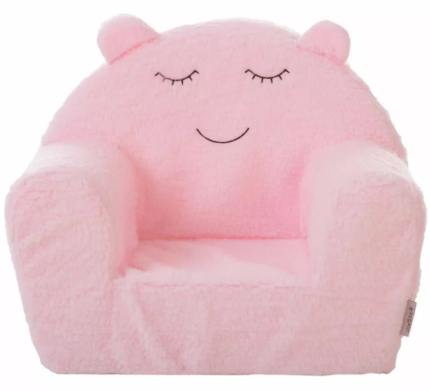 Translation missing: es.Sillón de Borreguillo rosa infantil