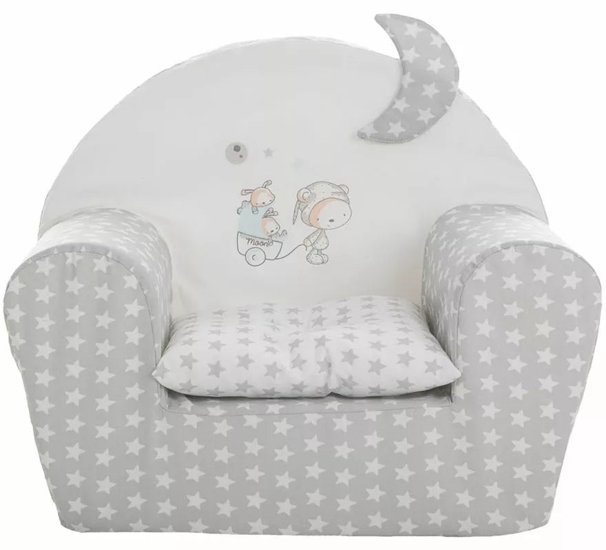 Sillón Estrellas infantil de 44x34x53 cm