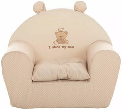 Sillón Ositos 'I ADORE MY MOM' infantil de 44x34x53 cm