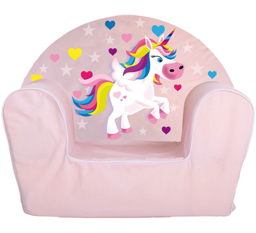 Sillón Rosa con Unicornio