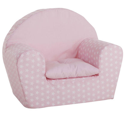 Sillon Rosa Estrellas Con Cojin