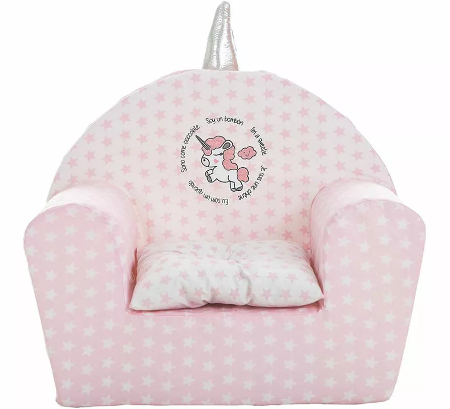 Translation missing: es.Sillón Unicornio infantil de 44x34x53 cm