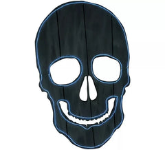 Silueta de Calavera Fluorescente 52x34 cm