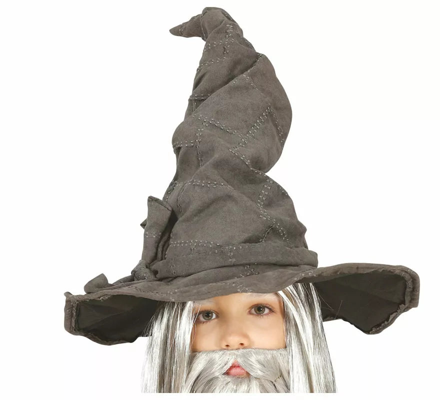 Translation missing: es.Sombrero Alto de Brujo Gris Infantil