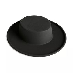 Sombrero Cordobés flocado negro liso adulto
