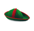 Sombrero de Arquero del Bosque verde y rojo