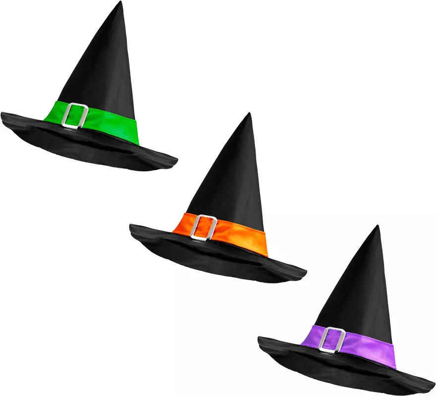 Translation missing: es.Sombrero de Bruja con Banda y Hebilla en varios colores