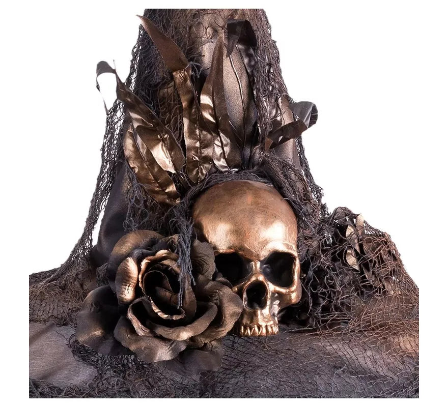 Translation missing: es.Sombrero de Bruja con Calaveras de 45x45x40 cm