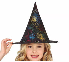 Sombrero de Bruja con Telaraña Infantil