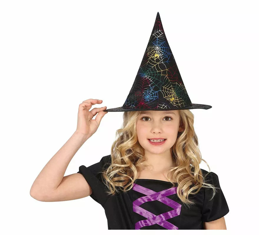 Translation missing: es.Sombrero de Bruja con Telaraña Infantil