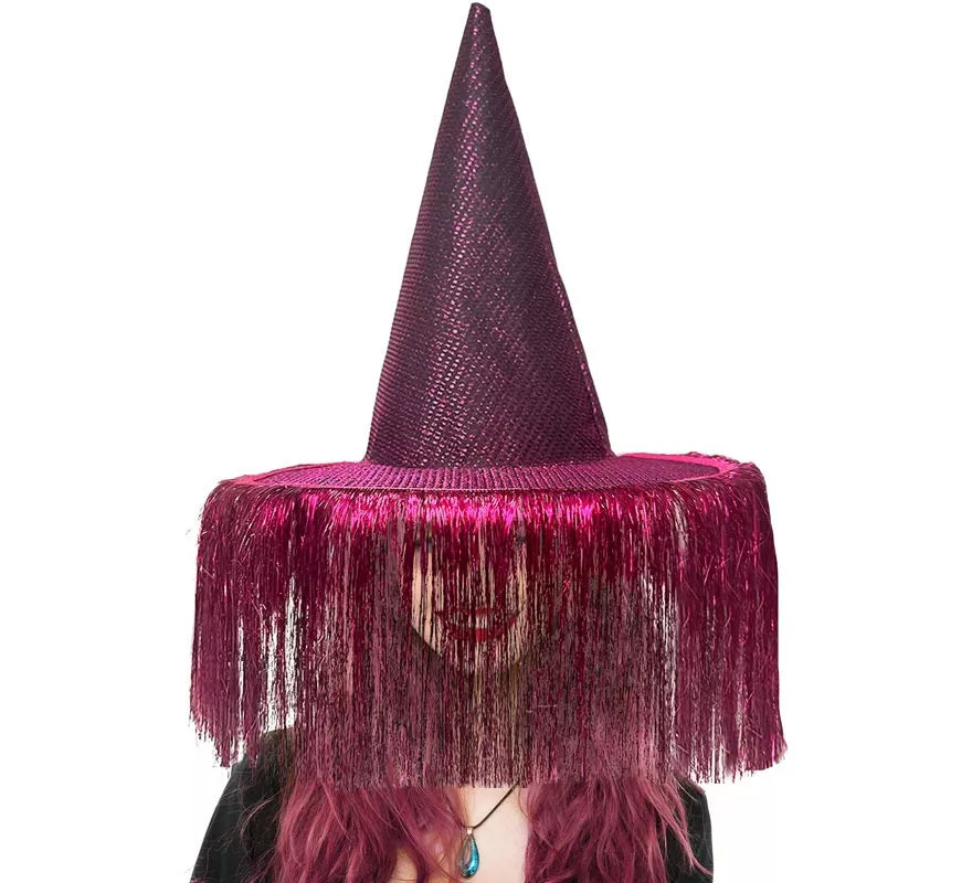 Translation missing: es.Sombrero de Bruja lila con Flecos