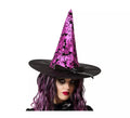 Sombrero de Bruja Morado con Lazo