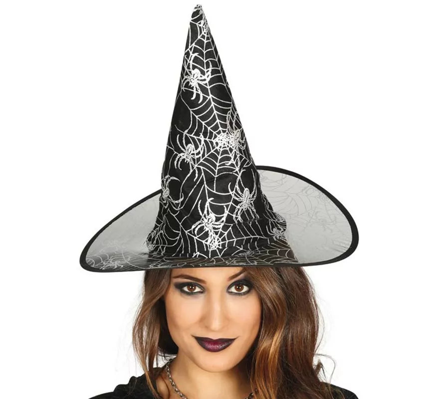 Translation missing: es.Sombrero de Bruja negro con dibujos estampados