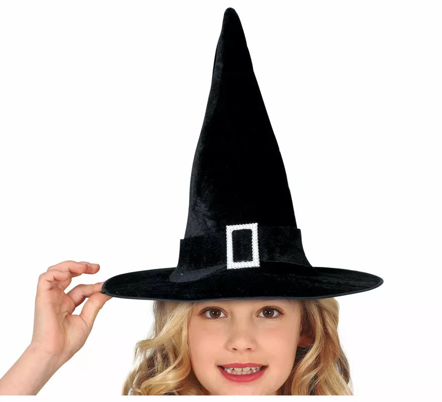 Translation missing: es.Sombrero de Bruja Negro con Evilla Infantil
