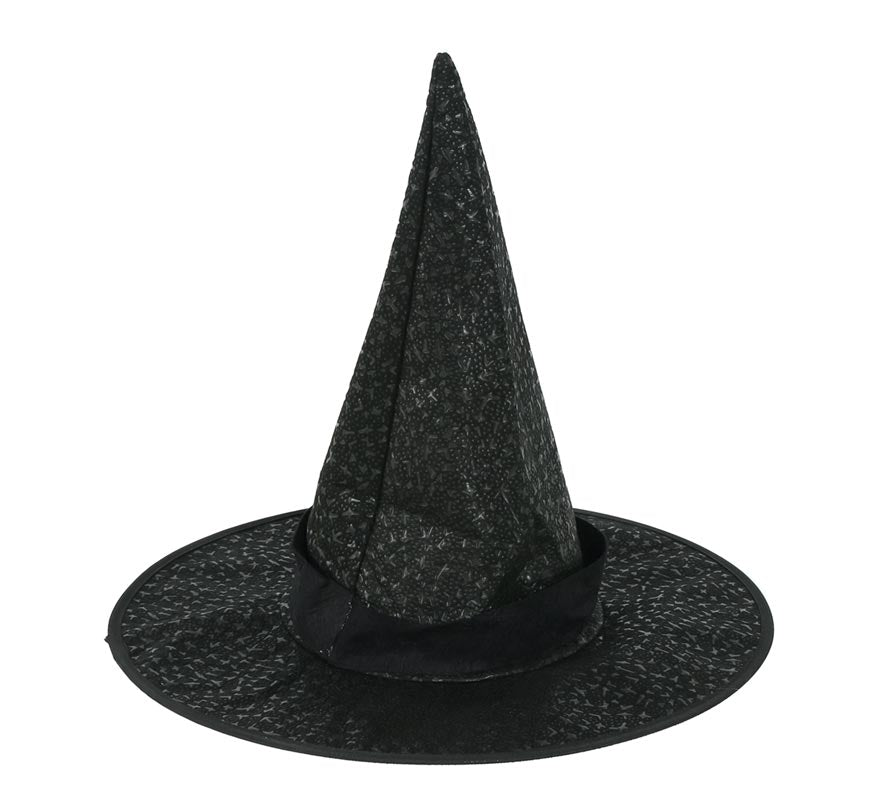 Sombrero de Bruja Negro con Hebilla