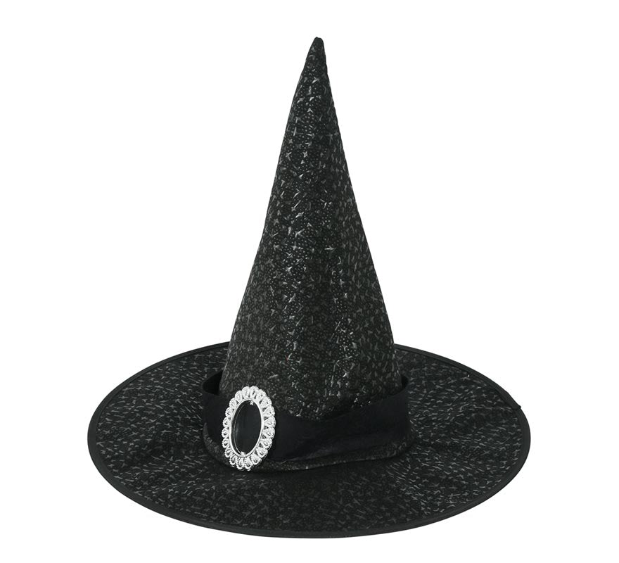 Translation missing: es.Sombrero de Bruja Negro con Hebilla