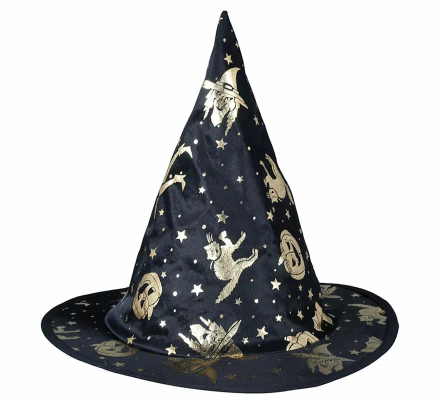Translation missing: es.Sombrero de Bruja Negro Halloween Infantil