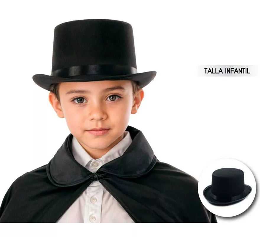 Translation missing: es.Sombrero de Copa o Chistera negra infantil