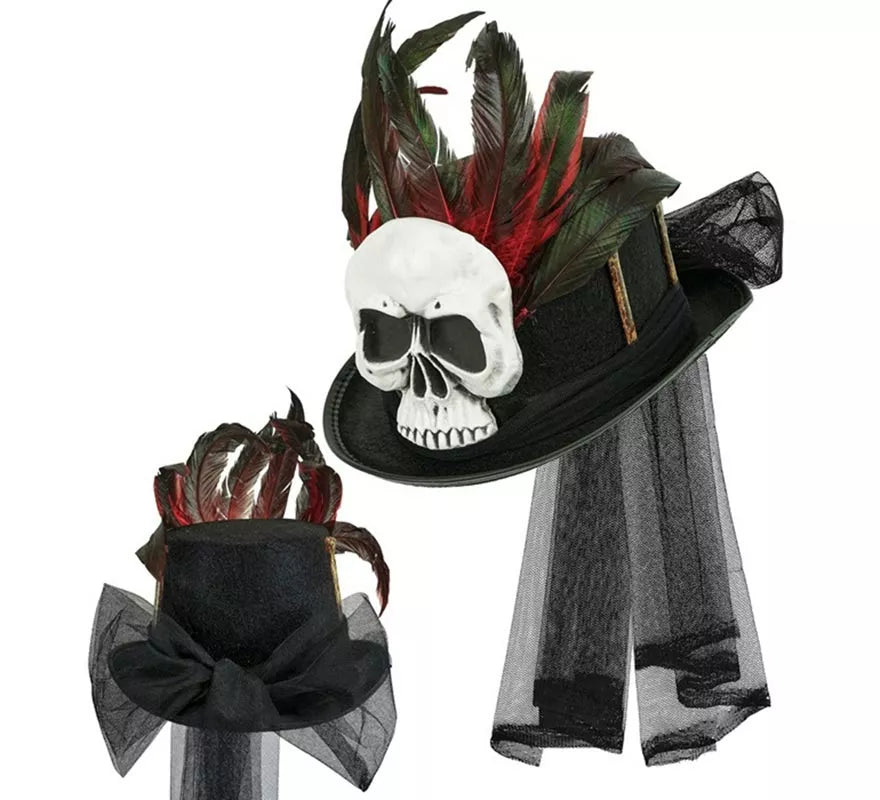 Translation missing: es.Sombrero de Copa Vudú Calavera y Huesos