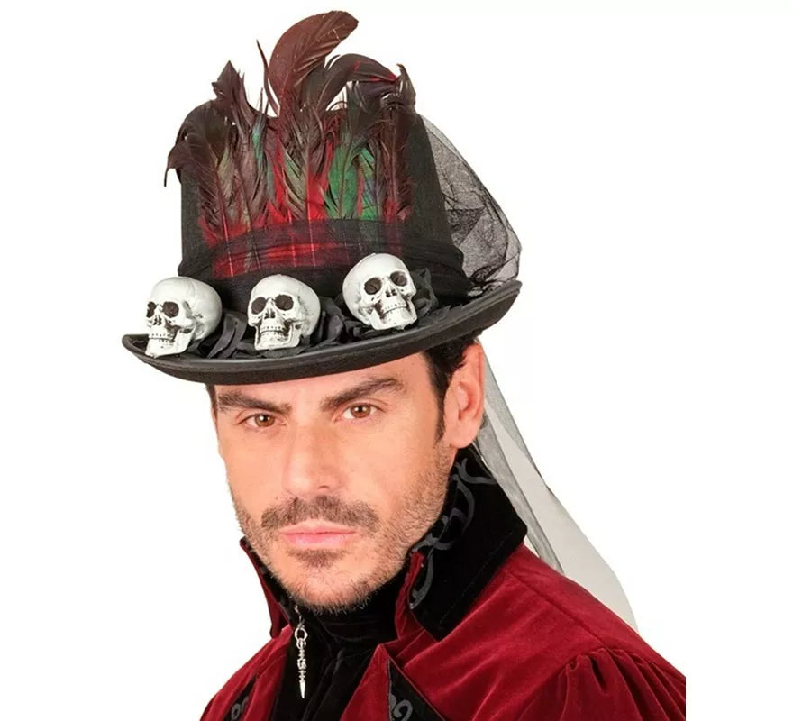 Translation missing: es.Sombrero de Copa Vudú Calaveras