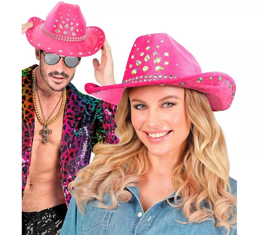 Translation missing: es.Sombrero de Cowboy con pedrería en varios colores