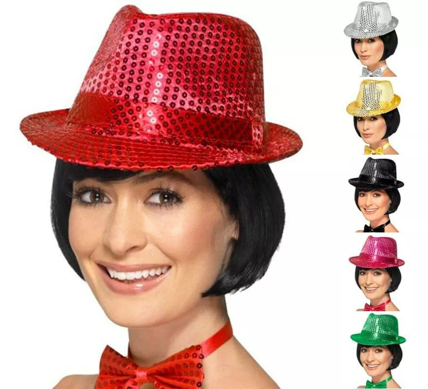 Translation missing: es.Sombrero de fieltro con lentejuelas en varios colores