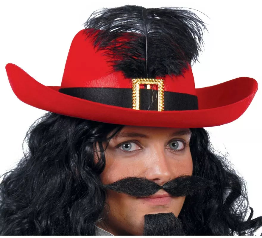Translation missing: es.Sombrero de fieltro Mosquetero rojo