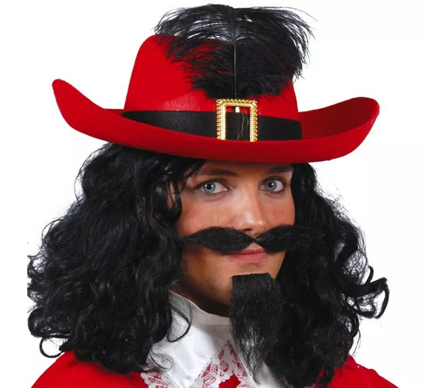 Translation missing: es.Sombrero de fieltro Mosquetero rojo