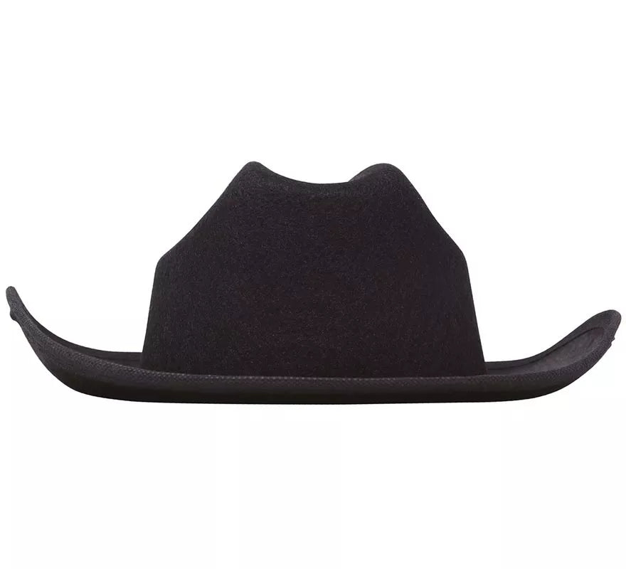 Translation missing: es.Sombrero de fieltro Vaquero infantil negro