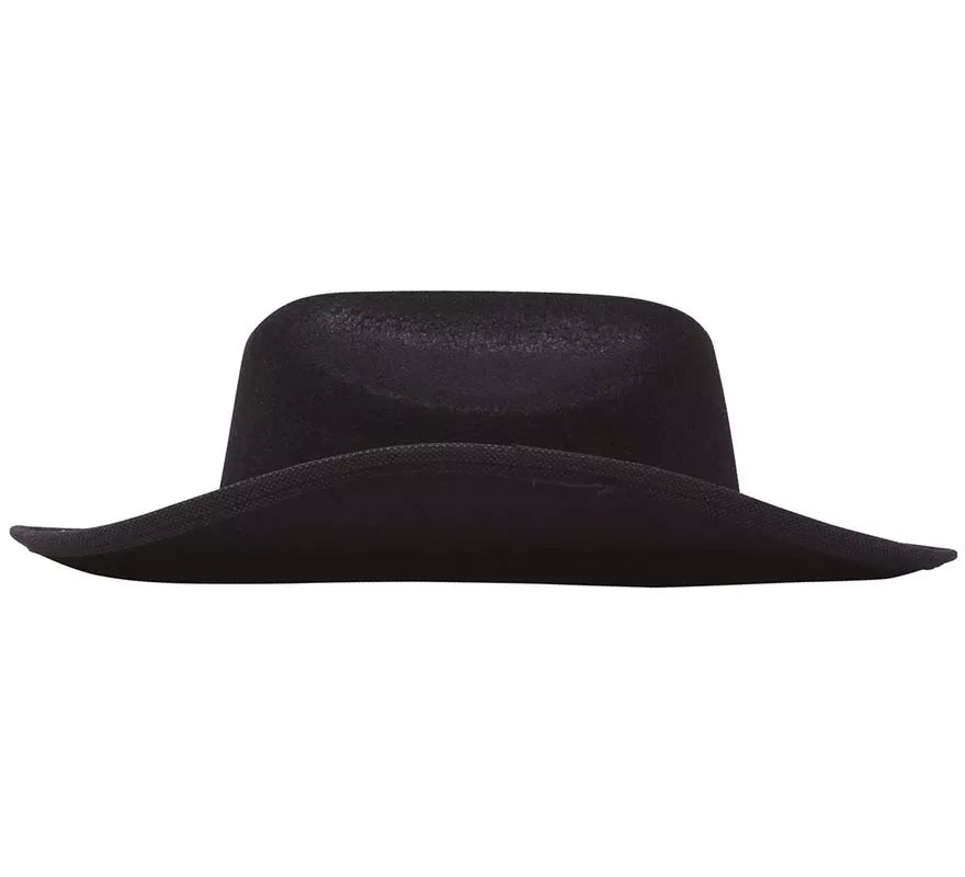 Translation missing: es.Sombrero de fieltro Vaquero infantil negro