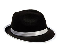 Sombrero de Gánster negro y blanco