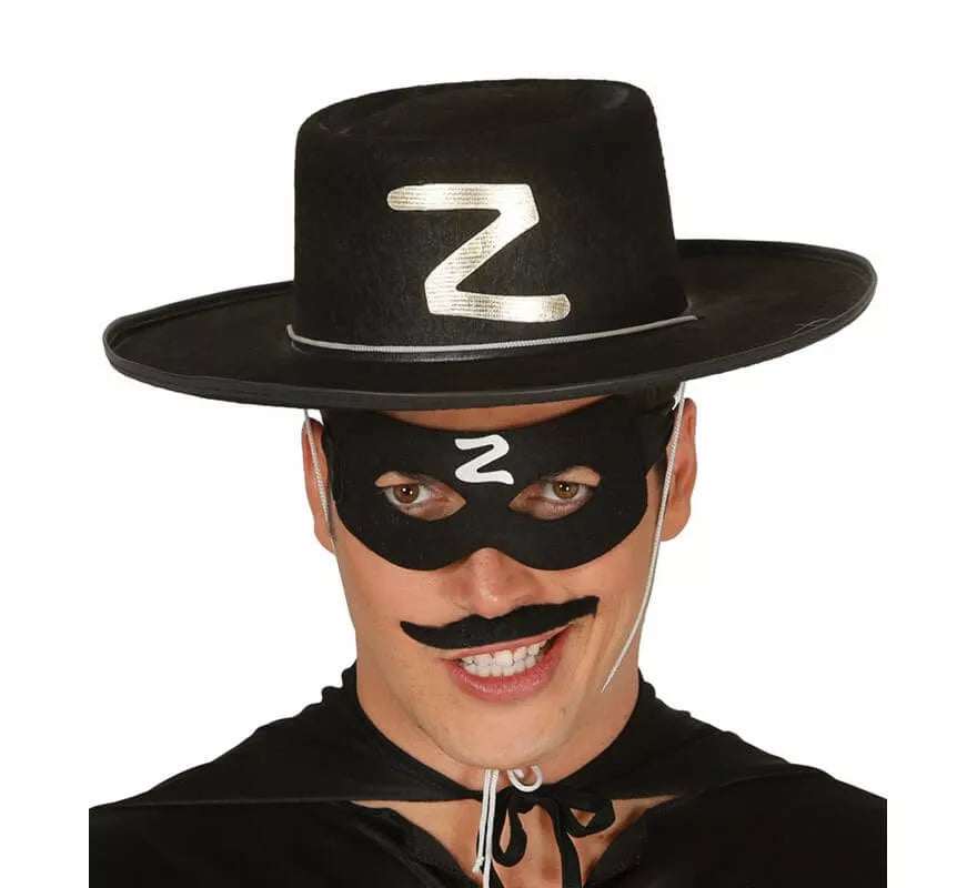 Translation missing: es.Sombrero de héroe enmascarado de fieltro negro