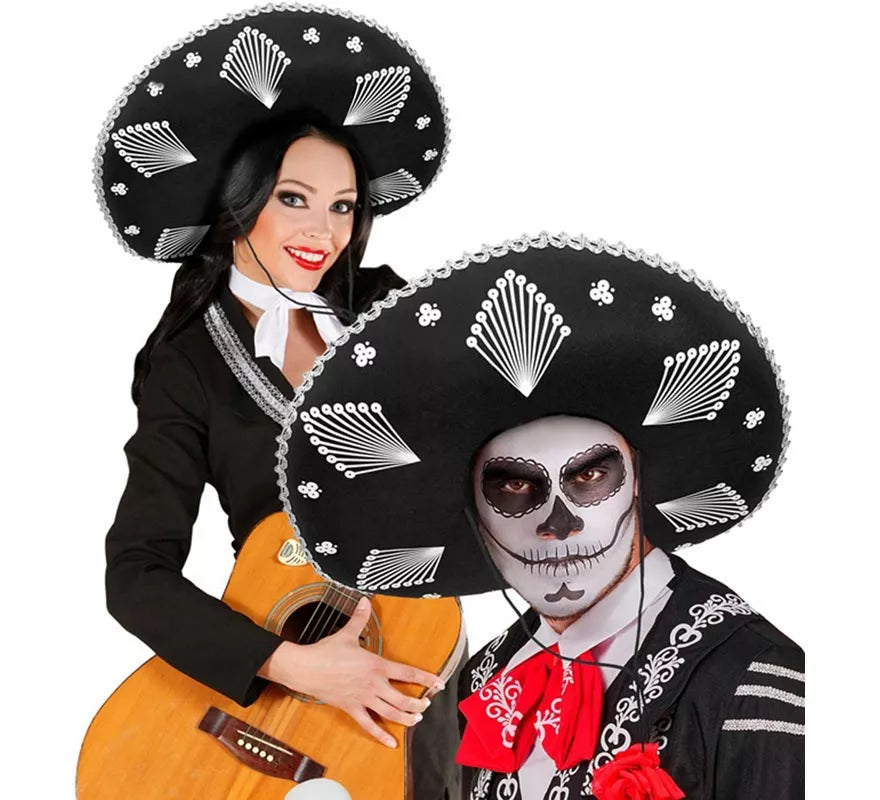 Translation missing: es.Sombrero de Mariachi Mexicano negro adulto
