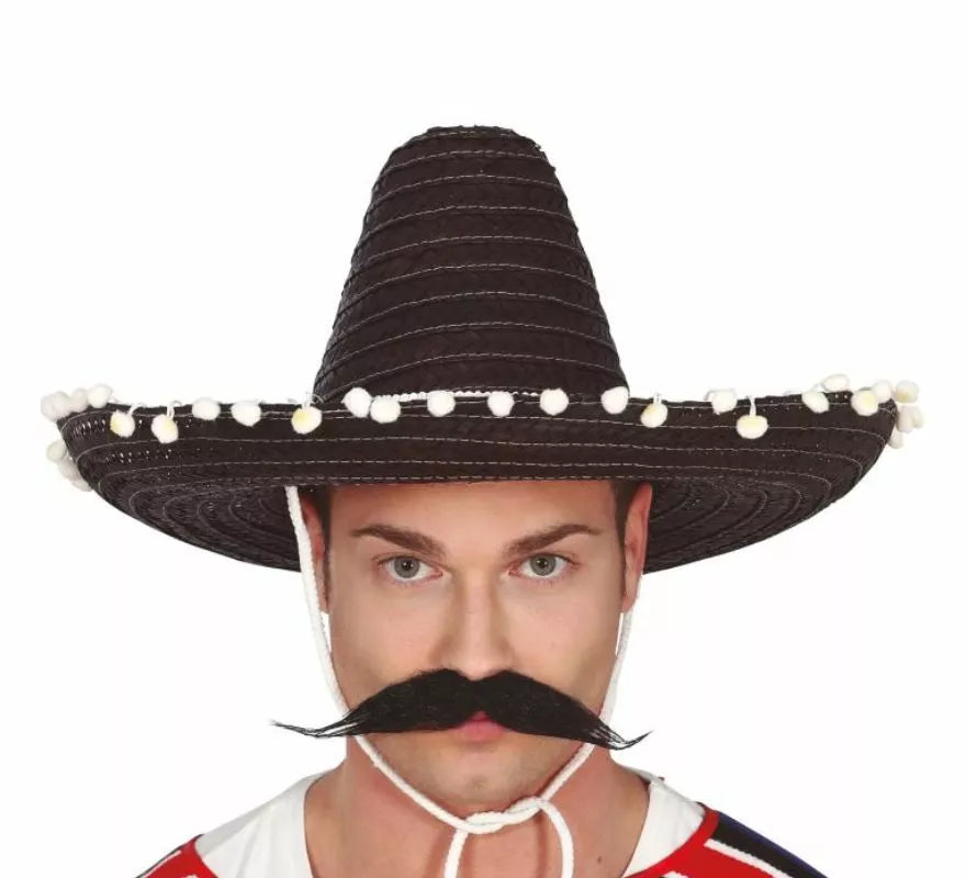 Translation missing: es.Sombrero de Mexicano con Borlas en varios colores de 45 cm