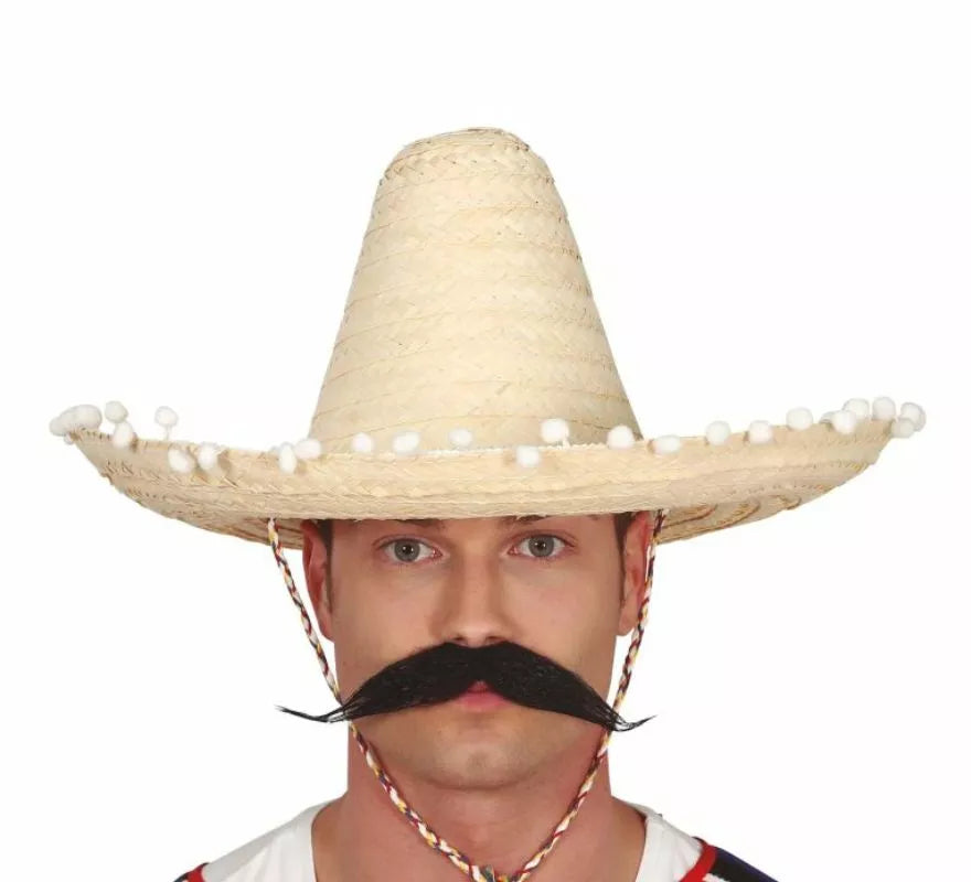 Translation missing: es.Sombrero de Mexicano con Borlas en varios colores de 45 cm