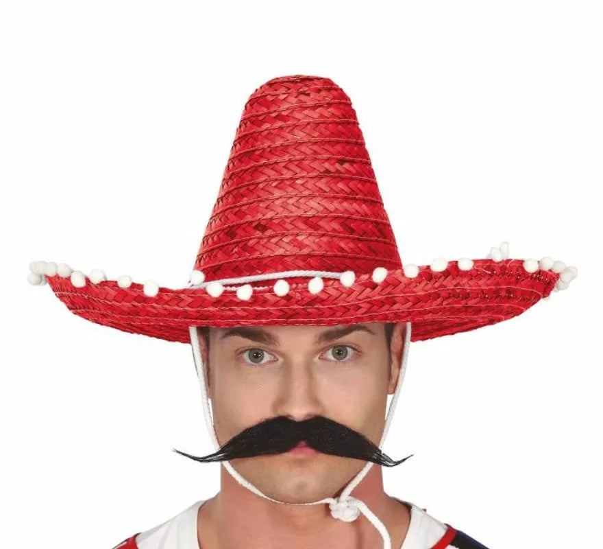 Translation missing: es.Sombrero de Mexicano con Borlas en varios colores de 45 cm