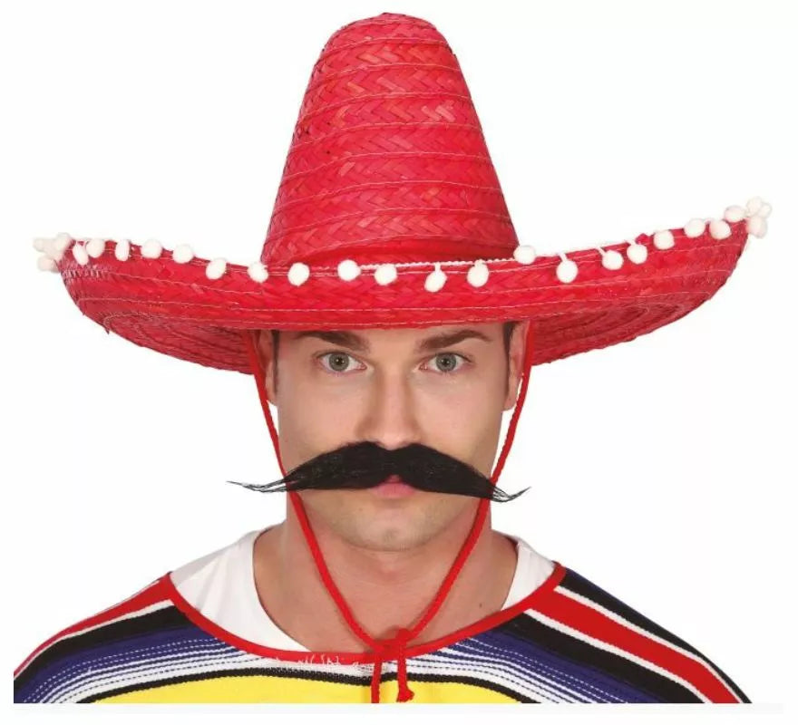 Translation missing: es.Sombrero de Mexicano con Borlas en varios colores de 50 cm