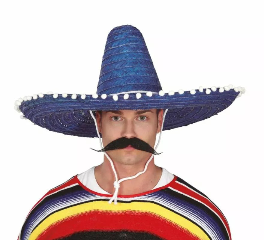 Translation missing: es.Sombrero de Mexicano con Borlas en varios colores de 60 cm