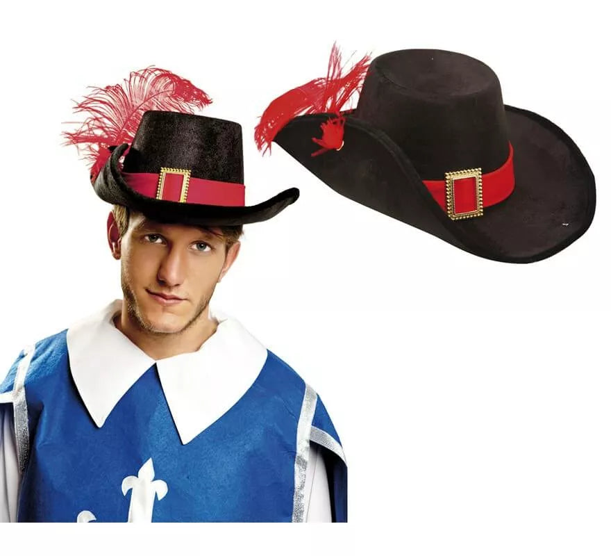 Translation missing: es.Sombrero de Mosquetero de Terciopelo con pluma