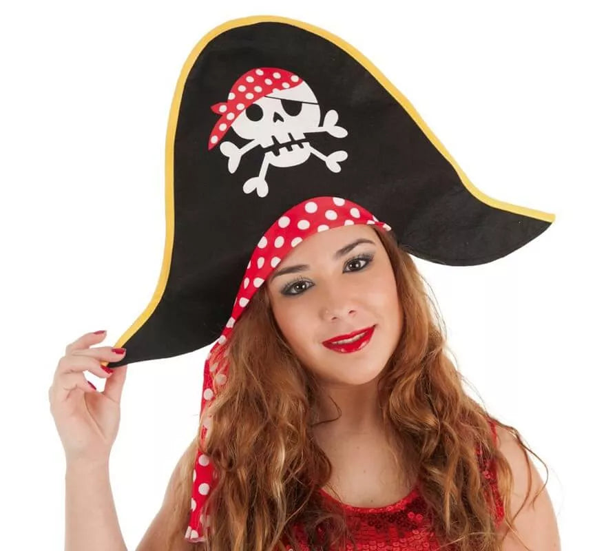 Translation missing: es.Sombrero de Pirata con Lunares para mujer
