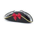 Sombrero de Pirata negro con lazo para mujer