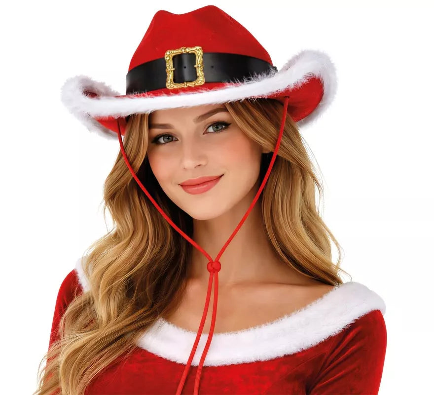 Translation missing: es.Sombrero de Vaquero de Papá Noel de Fieltro