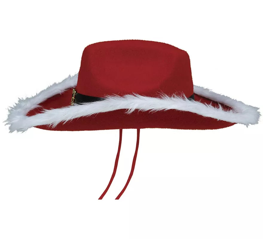 Sombrero de Vaquero de Papá Noel de Fieltro